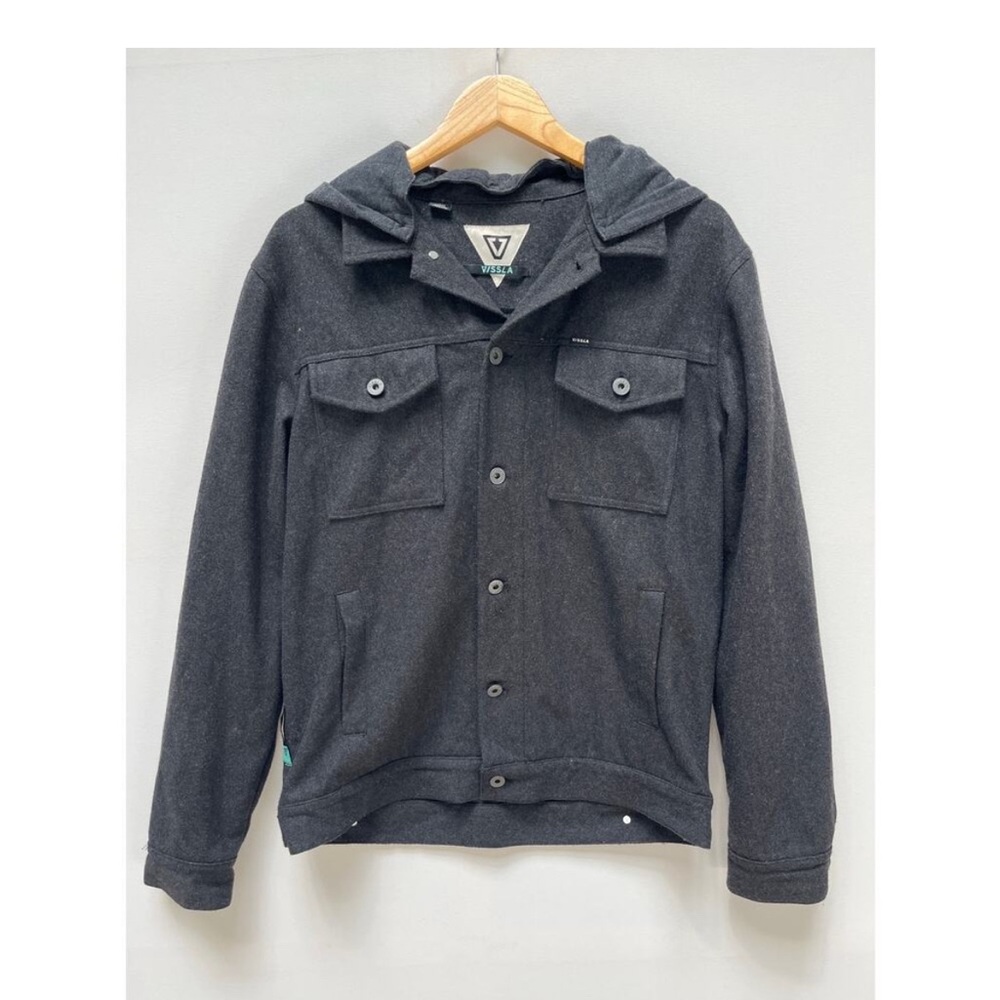 Vissla Hooded Jacket Wool Blend Size L